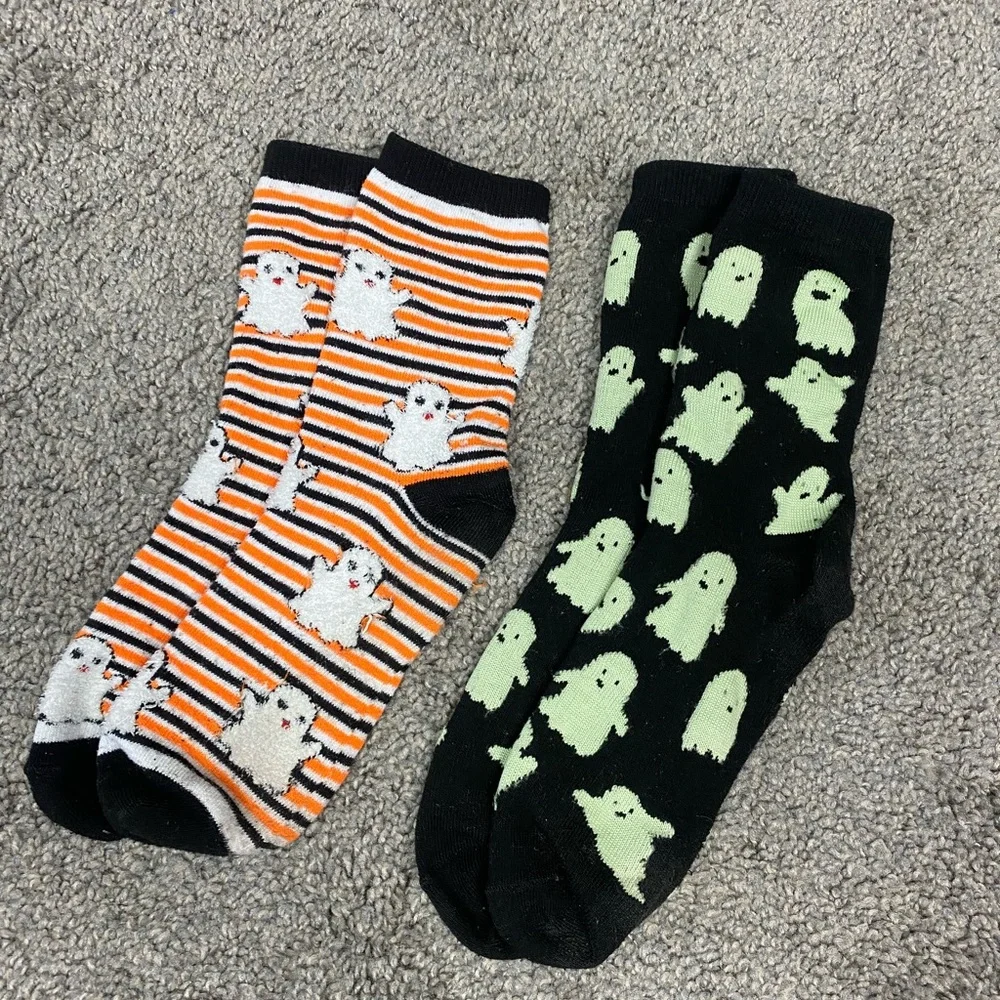 2 pairs halloween socks‎